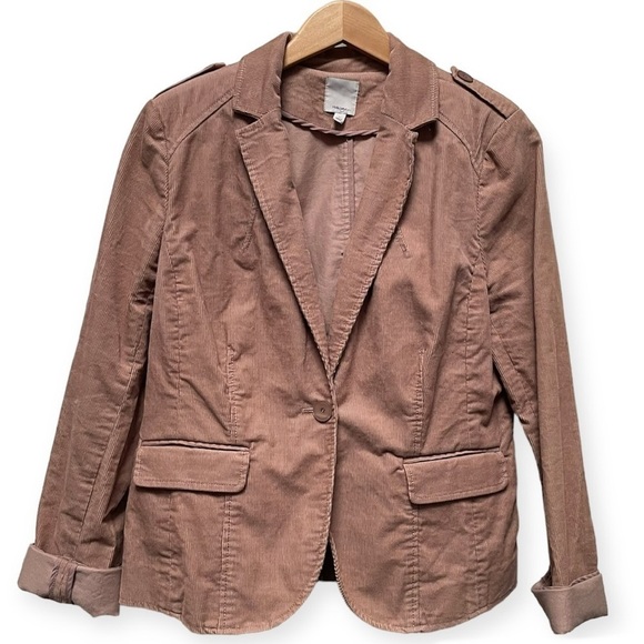 Halogen Jackets & Blazers - Halogen Corduroy Tan One Button Blazer Size Large